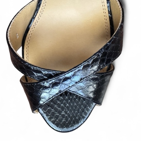 Ralph Lauren Purple Label Kandice‎ Ayers Snakeskin Heels 38B US 7.5 NWOB Luxury - Picture 9 of 16